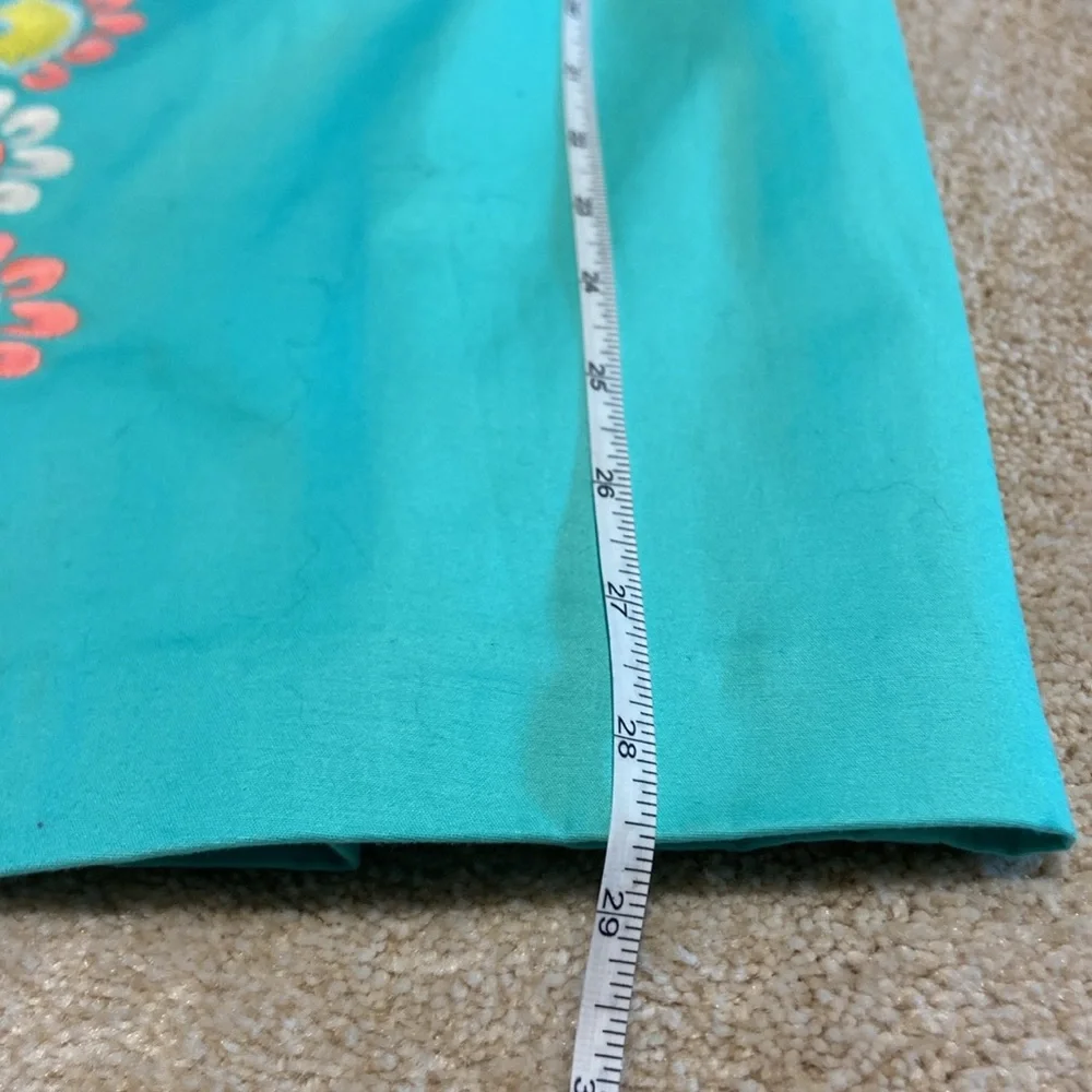 Vineyard Vines NWT Blue Floral Embroidery Strapless Dress - Picture 9 of 12